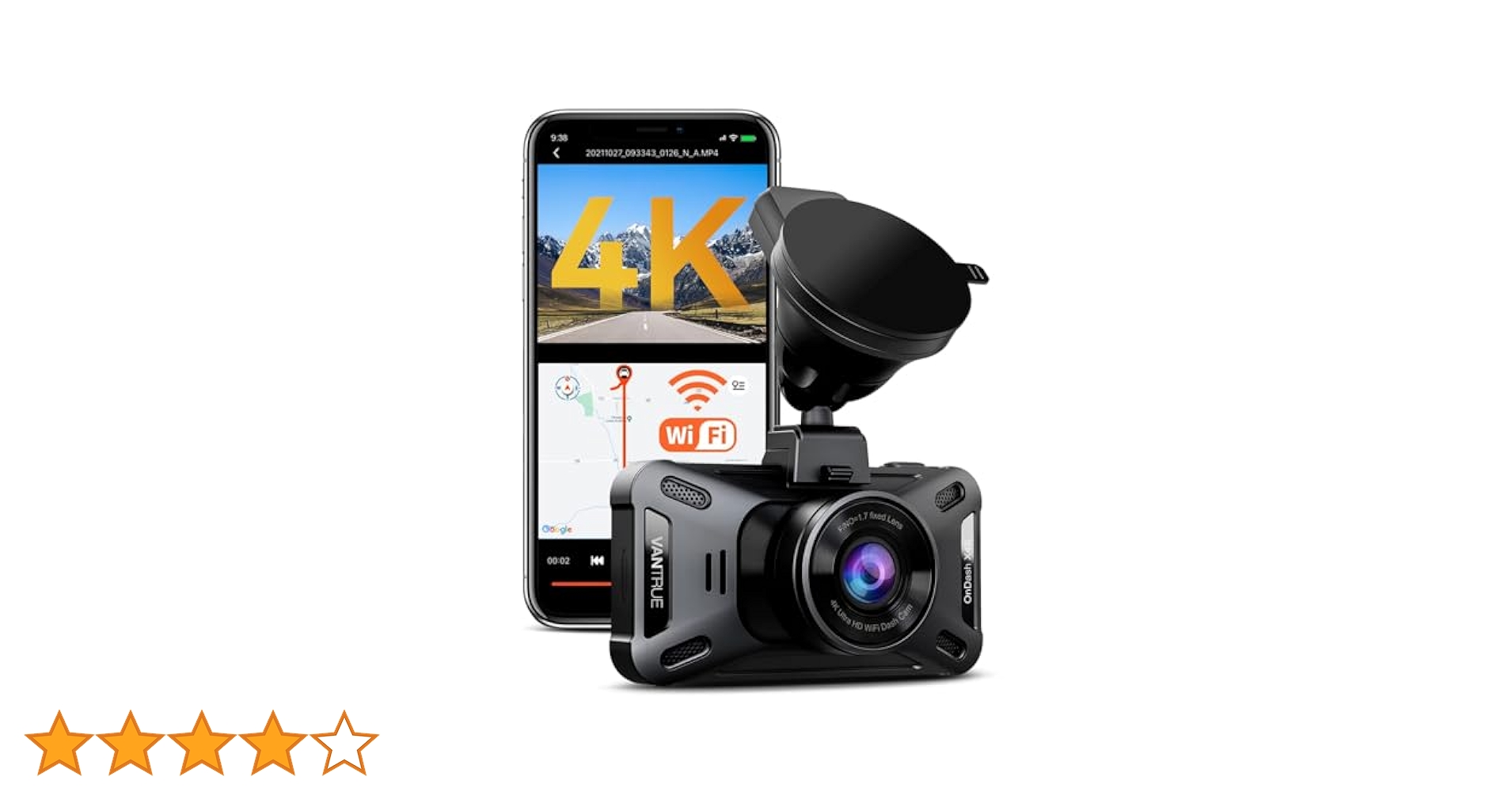 Amazon.co.jp: VANTRUE X4S ドライブレコーダー 4K解像度 800万